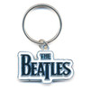 The Beatles 'Drop T Logo Black' Keyring
