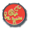 The Beatles 'Drum Love Red' Pin Badge