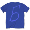 Billie Eilish 'Billie 5' (Blue) T-Shirt BACK