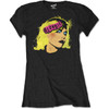 Blondie 'Punk Logo' (Black) Womens Fitted T-Shirt