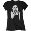 Debbie Harry 'Open Mic.' (Black) Womens Fitted T-Shirt