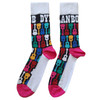 Bob Dylan 'Guitar Pattern' (Black & Multicoloured) Socks (One Size = UK 7-11)