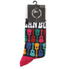 Bob Dylan 'Guitar Pattern' (Black & Multicoloured) Socks (One Size = UK 7-11)