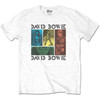 David Bowie 'Mick Rock Photo Collage' (White) T-Shirt
