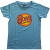 David Bowie 'Vintage Diamond Dogs Logo' (Blue) T-Shirt