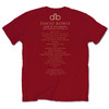 David Bowie 'Pheonix Festival' (Red) T-Shirt BACK