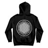 Bring Me The Horizon 'Flower of Life' (Black) Womens Zip Up Hoodie BACK