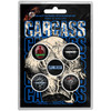 Carcass 'Necro Head' Button Badge Pack