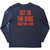Guns N' Roses 'Get In The Ring Tour '91-'92' (Navy) Long Sleeve Shirt BACK