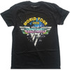 Van Halen 'World Tour 78 Full Colour' (Black) T-Shirt