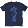 TV On The Radio 'Brushstroke Hand' (Navy) T-Shirt Front