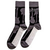 Eric Clapton 'Guitars' (Grey) Socks (One Size = UK 7-11)