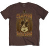 Eric Clapton 'Tour 2008' (Brown) T-Shirt