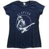 Eric Clapton 'Vintage Photo' (Navy) Womens Fitted T-Shirt