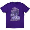 Thin Lizzy 'Vagabonds of the Western World Mono Distressed' (Purple) T-Shirt