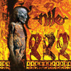 Nile 'Amongst The Catacombs of Nephren-Ka' LP Highlighter Yellow with Orange Krush Spinners Black Silver Red Splatter Vinyl