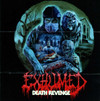 Exhumed 'Death Revenge' LP Sea Blue Black Ice Quad with Red Bone White Cyan Blue Splatter Vinyl