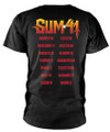 Sum 41 'Out For Blood Tour' (Black) T-Shirt Back