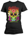 Sublime 'Colour Skull' (Black) Womens Fitted T-Shirt