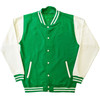 Sublime '40oz To Freedom' (Green & White) Varsity Jacket Front