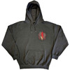 Slipknot 'Burn Me Away' (Grey) Pull Over Hoodie Front