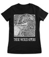 These Wicked Rivers 'Force Of Nature' (Black) Womens Fitted T-Shirt