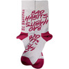 Ed Sheeran 'Bad Habits' (White) Socks 2