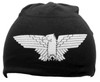 Saxon 'Logo & Eagle' (Black) Beanie Hat Back