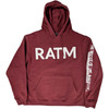 Rage Against The Machine 'BOLA 99' (Maroon) Pull Over Hoodie Front