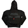 The Rolling Stones 'Hackney Diamonds Glass Logo' (Black) Pull Over Hoodie Back