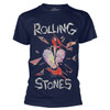 The Rolling Stones 'Hackney Diamonds Heart' (Navy) T-Shirt