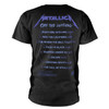 Metallica 'Ride The Lightning Tracks' (Black) T-Shirt Back