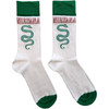 Nirvana 'Serve The Servants' (White & Green) Socks (One Size = UK 7-11)