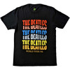 The Beatles 'Colour Wave' (Black) T-Shirt