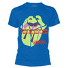 The Rolling Stones 'Hackney Diamonds Neon Tongue' (Blue) T-Shirt