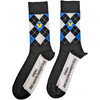 Madness 'Crown & M Blue Diamond' (Black) Socks (One Size = UK 7-11)