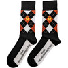 Madness 'Crown & M Brown Diamond' (Black) Socks (One Size = UK 7-11)