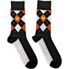 Madness 'Crown & M Brown Diamond' (Black) Socks (One Size = UK 7-11)