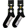 Madness 'Crown & M Green Diamond' (Black) Socks (One Size = UK 7-11)