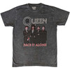 Queen 'Face it Alone Band' (Dip Wash) T-Shirt