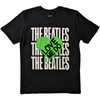 The Beatles 'Love Me Do Graffiti Heart' (Black) T-Shirt