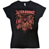 Alter Bridge 'Fortress Batwing Eagle' (Black) Womens Fitted T-Shirt