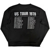 The Rolling Stones 'US Tour 1978' (Black) Sweatshirt BACK