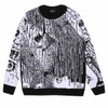 Junji Ito 'Face Melting' (Black & White) Knitted Sweatshirt
