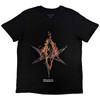Bring Me The Horizon 'Flame Hex & Text Logo' (Black) T-Shirt