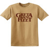 Greta Van Fleet 'Logo' (Brown) T-Shirt