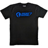 Marvel Iron Man 'Stark Industries Blue' (Black) T-Shirt