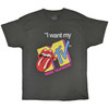 MTV 'The Rolling Stones I Want My MTV' (Charcoal) T-Shirt