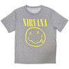 Nirvana 'Yellow Smile' (Grey) Pyjama Set TOP