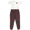 Red Hot Chili Peppers 'Classic Asterisk' (Black & White) Womens Pyjama Set